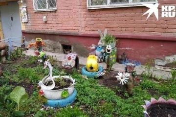 Жителям ДНР грозят штрафы за использование старых покрышек для украшения дворов