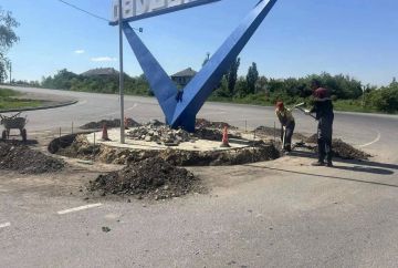 Хабаровский край облагородил стелу в Дебальцево