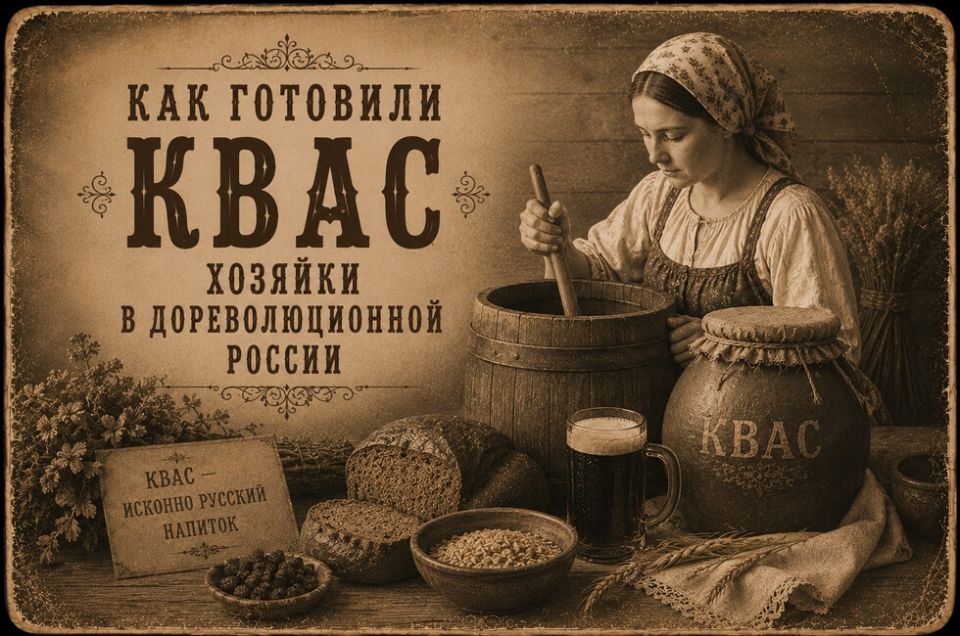 Как готовили квас хозяйки в дореволюционной России