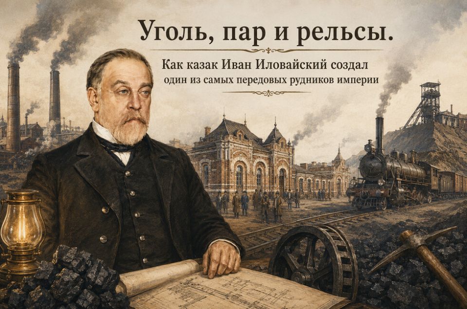 Уголь, пар и рельсы. Как казак Иван Иловайский создал один из самых передовых рудников империи