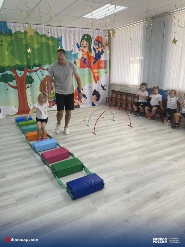 В ГБДОУ «Володарский детский сад №1 "Солнышко" Володарского м.о.» прошёл соревновательно-игровой день для воспитанников учреждения