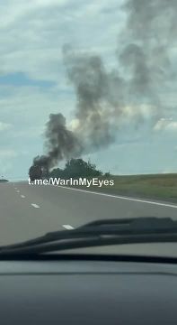 Дрон ВСУ ударил по гражданской фуре на трассе Донецк – Мариуполь