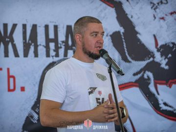 Принял участие с сыном и курсантами филиала Центра «ВОИН» в забеге посвященному годовщине начала Великой Отечественной Войны!