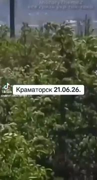 Вчерашний прилет по цели российского УМПК в Краматорске