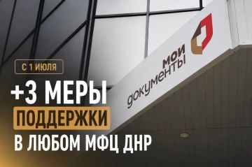 Три важные меры социальной поддержки можно будет оформить в любом отделении МФЦ ДНР с 1 июля