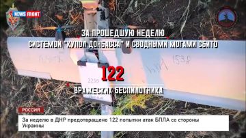 За неделю в ДНР предотвращено 122 попытки атак БПЛА со стороны Украины