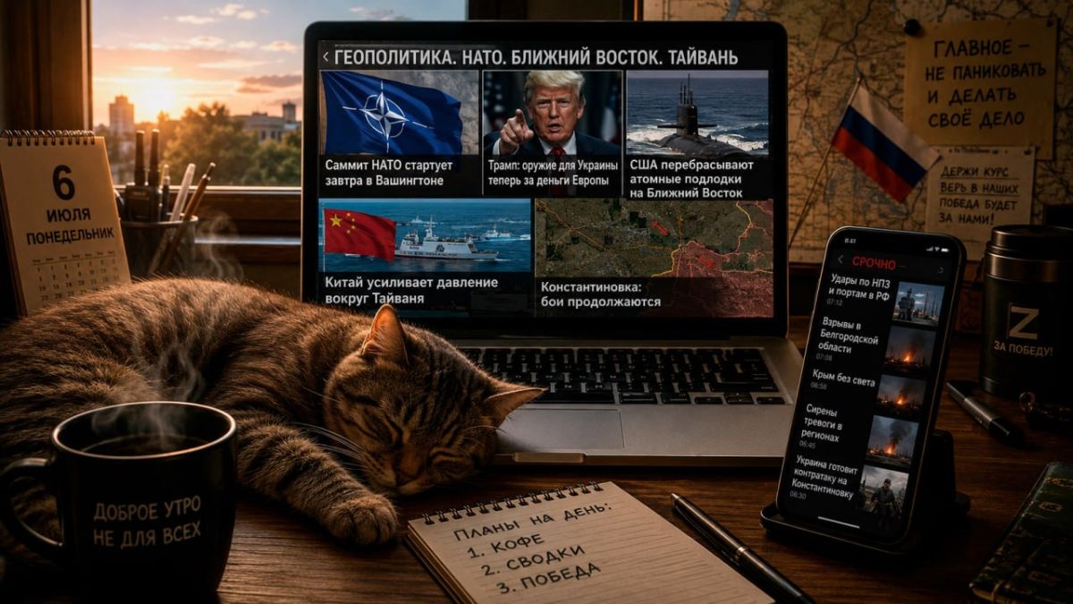 Сергей Лебедев: Всем привет в этот июльский понедельник, 6-го числа!