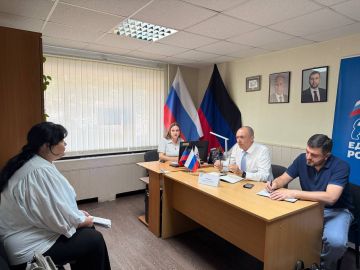 В Снежном прошел приём депутата Народного Совета ДНР