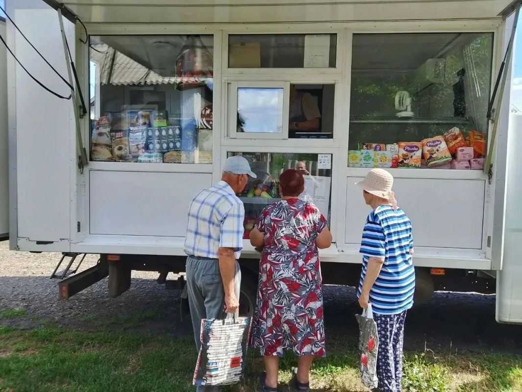 С 4 по 7 июля в Авдеевке работала выездная продуктовая автолавка