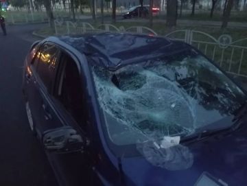 Lexus смял своим телом 16-летний питбайкер в Мариуполе