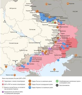 Карта боевых действий в зоне СВО на 21 июля 2026 года