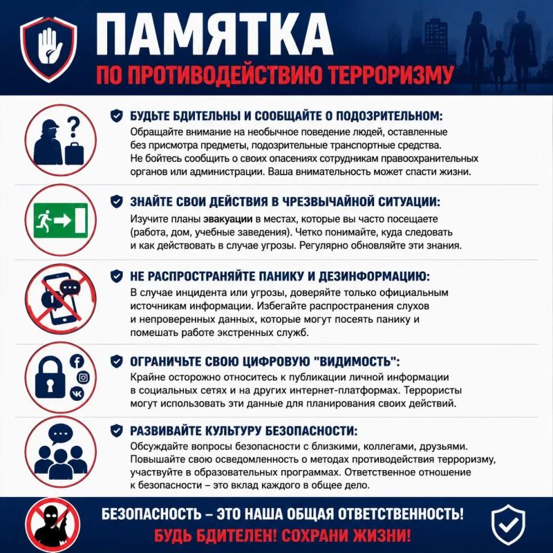 Памятка по противодействию терроризму