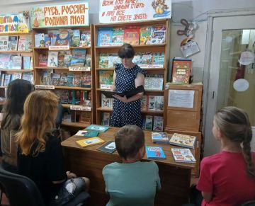 21 июля библиотека-филиал для детей № 6 пригласила ребят в увлекательное путешествие «На острове книжных сокровищ» для знакомства с миром книг