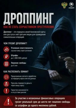 Роман Конев: Осторожно: дроппинг! Почему нельзя «давать попользоваться» своей картой?