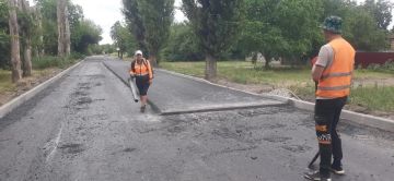В этом году в Пантелеймоновке активно идет дорожное строительство