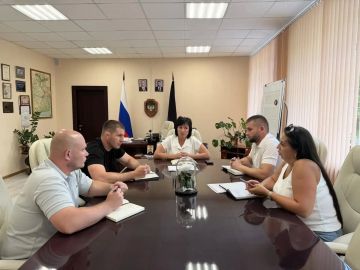 29.07.2026 присутствовал на встрече с Министром спорта и туризма Донецкой Народной Республики Максимом Швец