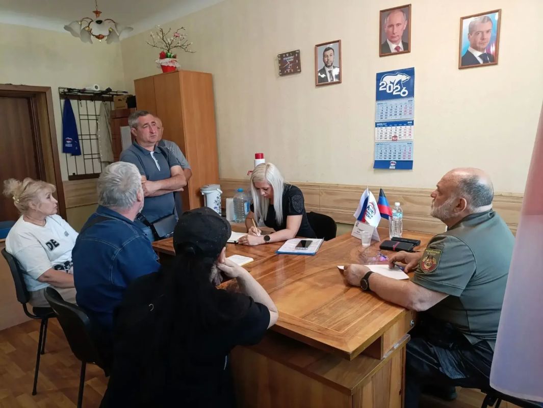 Валентин Левченко: Приём граждан в общественной приёмной партии «Единая Россия» Киевского района г. Донецка