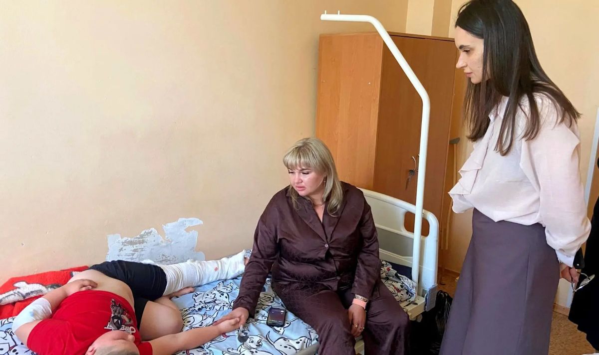 Таисия Чернявская: Детский правозащитник навестила раненого ребенка