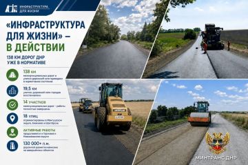Александр Бондаренко: Инфраструктура для жизни в действии: 138 км дорог ДНР уже в нормативе