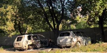 Уничтожный микроавтобус ВСУ в г. Краматорск