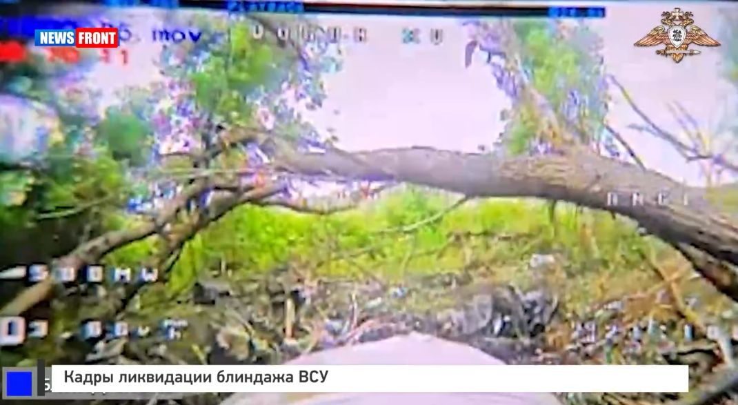 Кадры ликвидации блиндажа ВСУ