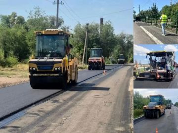 В Мангушском и Новоазовском округах продолжается обновление уличнодорожной сети
