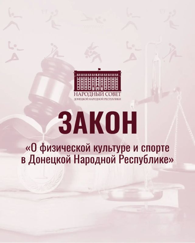 Как это работает?. В ДНР принят Закон «О физической культуре и спорте», который определяет все аспекты развития спортивной отрасли в Республике Закон закрепляет полномочия органов власти, права спортивных федераций, а...