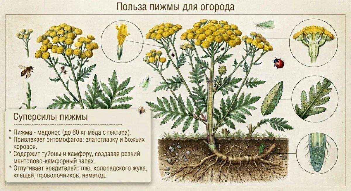 Стоп! Не спешите выдирать пижму с корнем!