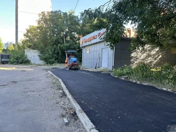 Выполнено восстановление нарушенного асфальтобетонного покрытия после работ теплосети на инженерных сетях (ул.Батищева)