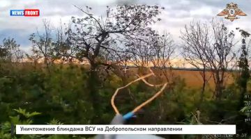 Уничтожение блиндажа ВСУ на Добропольском направлении