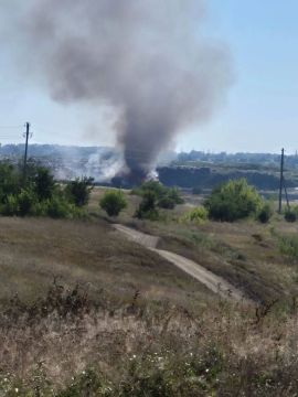 В Харцызске серьезно разгорелся мусорный полигон