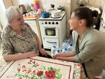 Ирина Куксенкова: Мы навестили в Донецке одинокую пенсионерку Марию Ивановну Прилепскую, которой в следующем феврале исполнится 90 лет