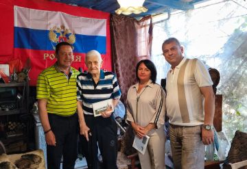 Константин Зинченко: Поздравление с 96-летием Боровика Алексея Пантелеевича, жителя города Волноваха