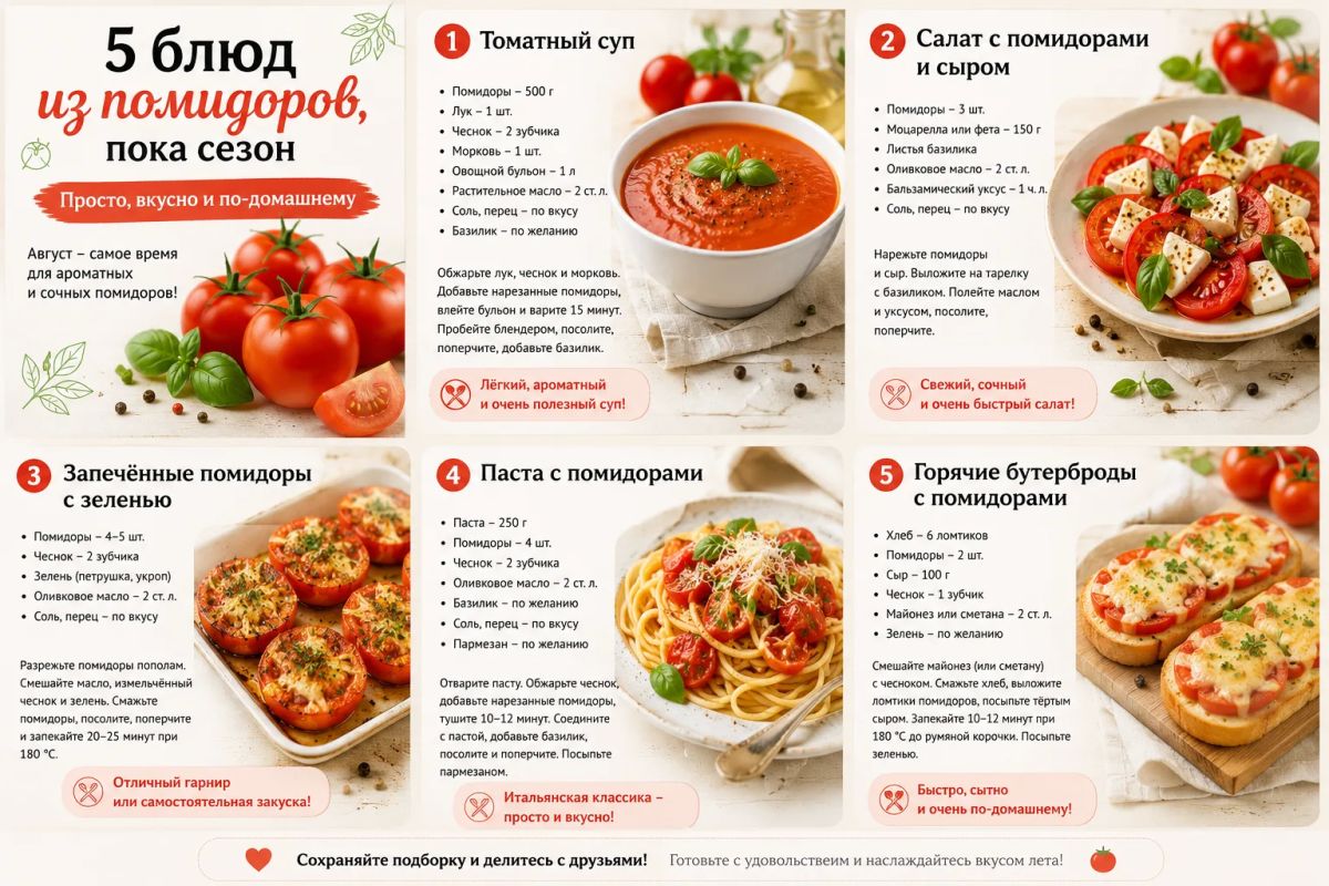 Помидоры сейчас — самые вкусные