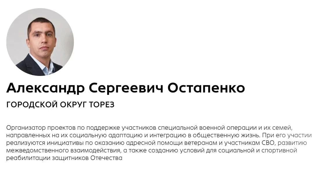 Поддержим своих! Голосование за «Гордость Донбасса» в городском округе Торез