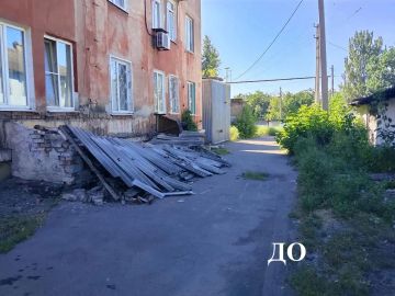 Сегодня, 2 сентября, в Кировском внутригородском районе произошло повреждение и обрушение навеса над входом в подвальное помещение дома № 11 по ул. Чудской. Силами Макеевского филиала НКО «ЕДИНЫЙ РЕГИОНАЛЬНЫЙ ФОНД ПО...