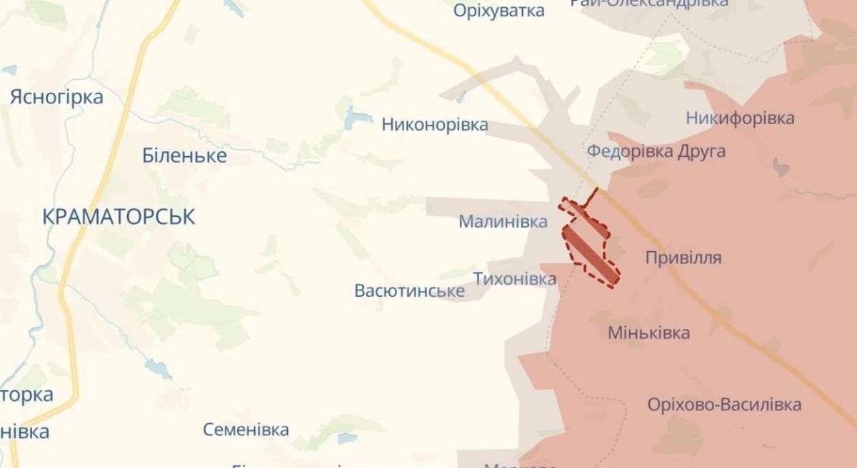 Украинский OSINT Deep State информирует о продвижении российских войск под Краматорском