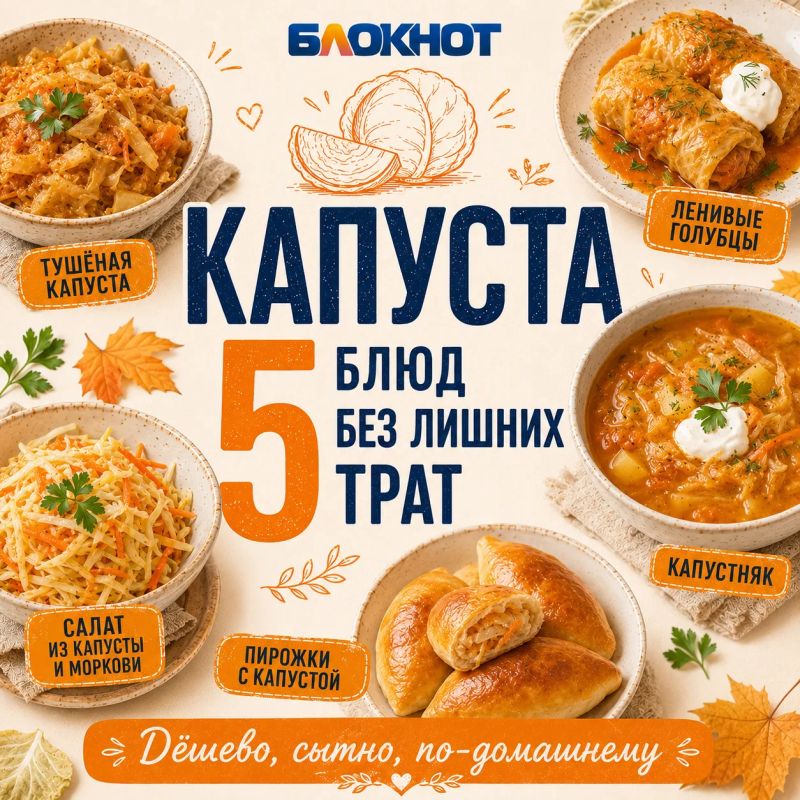 Капуста — тот самый продукт, из которого можно приготовить много и недорого