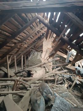 Иван Приходько: В результате атаки БПЛА ВФУ в Никитовском районе Горловки повреждён дом