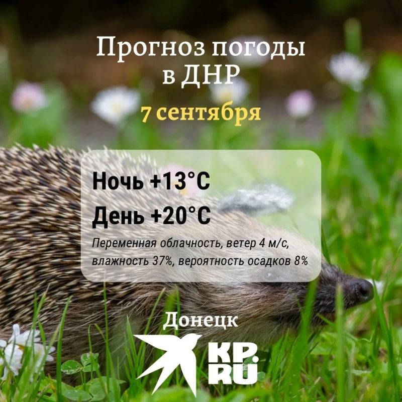 В ДНР сегодня немного облачно, но очень комфортно – до +20°С днем