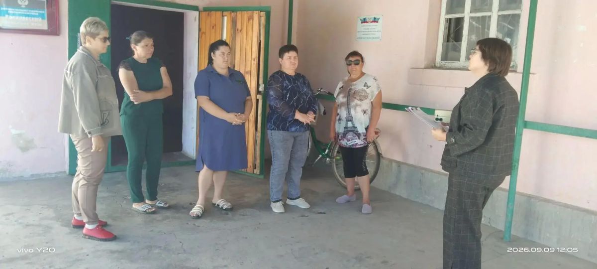 Начальник Василевского территориального отдела Ирина Щурова встретилась с жителями с. Василевка