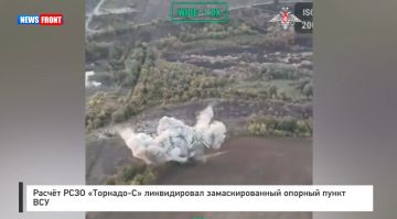 Расчет РСЗО «Торнадо?С» ликвидировал замаскированный опорный пункт ВСУ