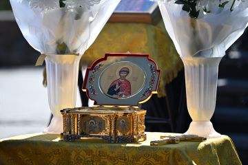 Денис Пушилин: Священная земля Донбасса в очередной раз доказывает, что является точкой сборки русского народа