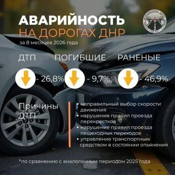 На дорогах ДНР снижается уровень аварийности
