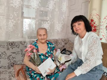 Сегодня свой 91-й день рождения отпраздновала участник Великой Отечественной войны Бондаренко Ольга Николаевна