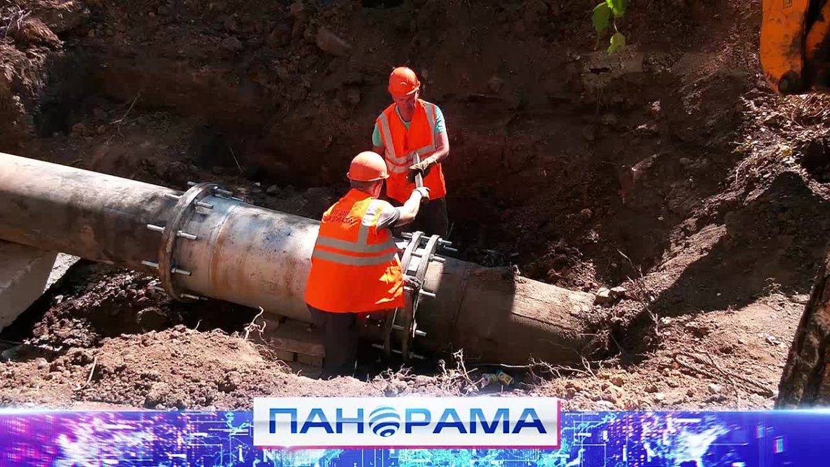Компенсатор протяжённостью полтора метра – готов! Бригада «Воды Донбасса» восстановила работу трубопровода в Макеевке