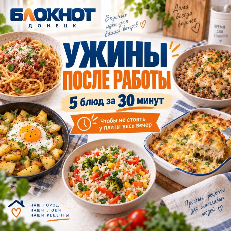 После работы хочется ужин, а не вторую смену у плиты