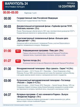 «Мариуполь 24» — программа передач