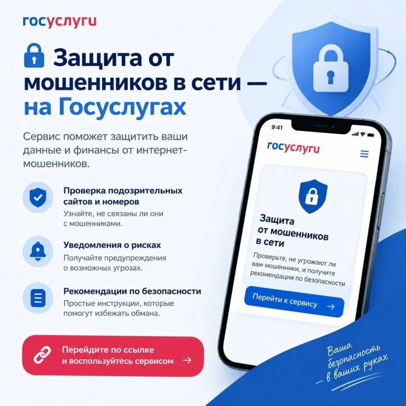 Защита от мошенников в сети — на Госуслугах Н