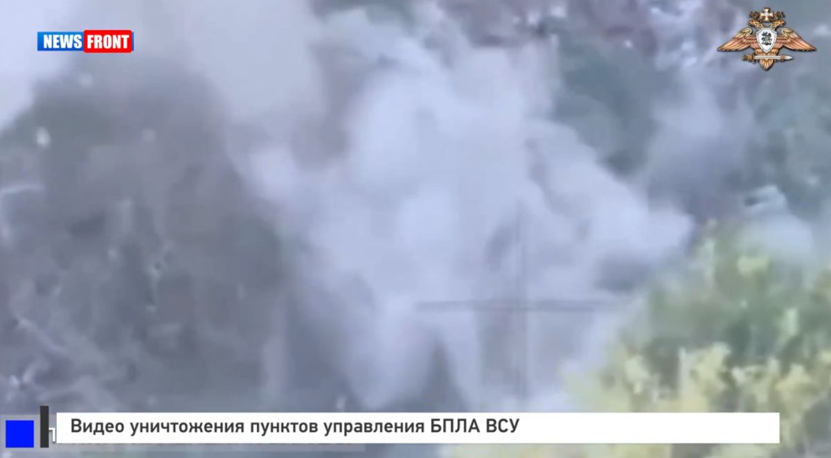 Видео уничтожения пунктов управления БПЛА ВСУ